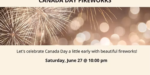 Canada Day Fireworks