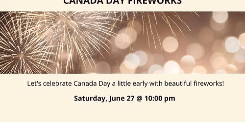 Canada Day Fireworks