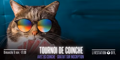 Tournoi de coinche avec QG Coinche !