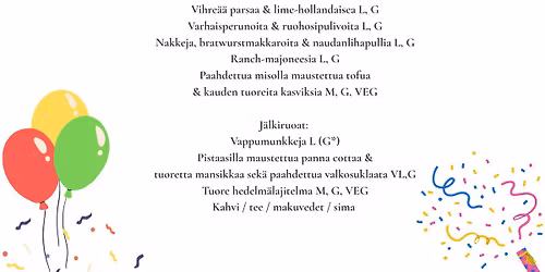 Ervastiinan Vappu Brunssi