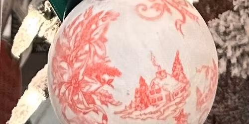 Faux Velvet Christmas Toile Ornament Class 12\/16 6-8 pm