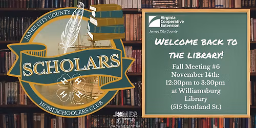 Scholars SPIN Club Meeting | November 14th