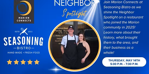 Marion Connects Neighbor Spotlight: Seasoning Bistro