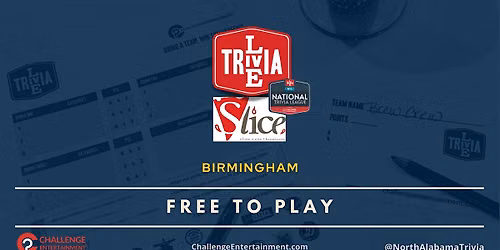 Weekly Live Trivia Nights at Slice Pizza & Brew - Birmingham