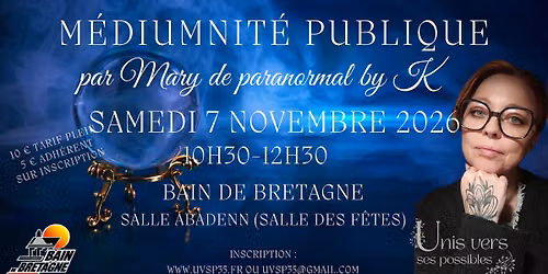 M\u00e9diumnit\u00e9 publique par Mary paranormal by K