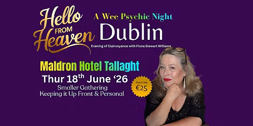 Psychic Night in Dublin at Maldron Hotel Tallaght