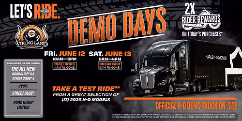 2026 Demo Days at Viking Land H-D