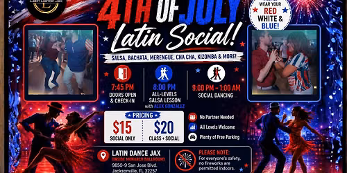 4th of July: Latin Dance Social - LDJ