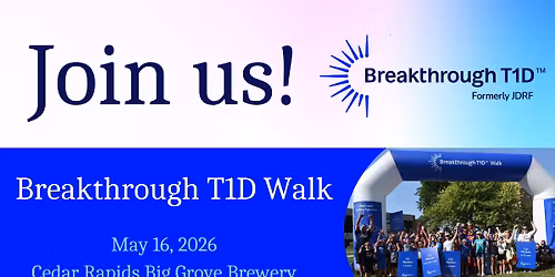 2026 Cedar Rapids Breakthrough T1D Walk