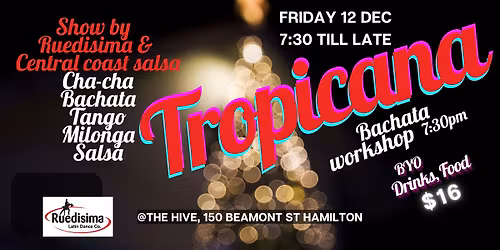 Tropicana Christmas party 12 Dec