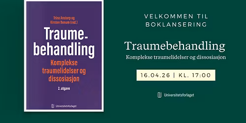 Boklansering er FULLT! "Traumebehandling - komplekse traumelidelser og dissosiasjon"