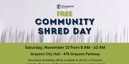 Free Community Shred Day