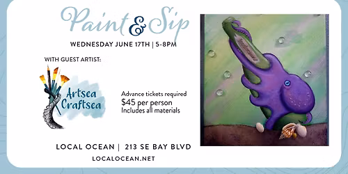 June Paint & Sip w\/ Artsea Craftsea