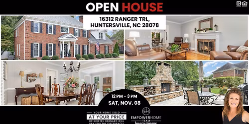 Open House at 16312 Ranger Trl, Huntersville, NC 28078