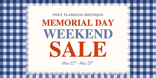 Memorial Day Weekend Sale