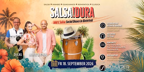 \u2728Salsadura am Fr 18.09.2026 in Bielefeld\u2728
