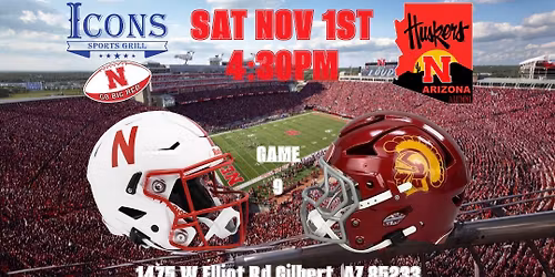 \ud83d\udea8\ud83c\udf3d\ud83c\udfc8Nebraska vs USC Trojans Watch Party @ Icons Sports Grill \ud83c\udf89