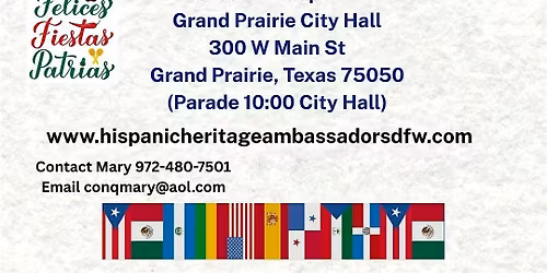 Grand Fiestas Patrias Festival VENDORS WANTED