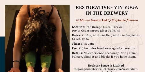 Restorative- Yin Yoga In The Brewery 