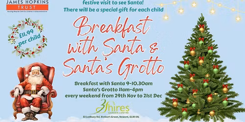 Breakfast with Santa & Santa's Grotto Experience