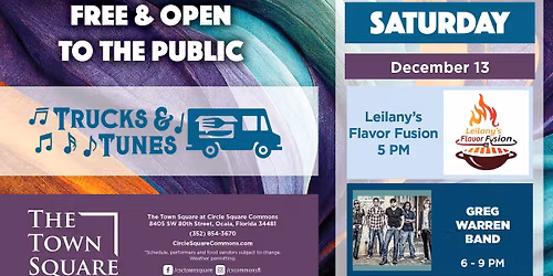 Trucks & Tunes with Leilany's Flavor Fusion & Greg Warren Band