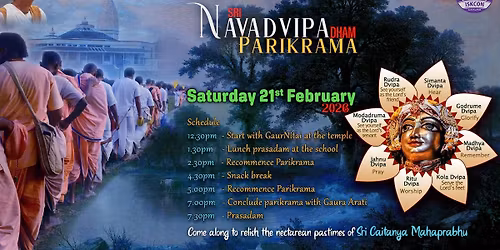 Sri Navadvipa Mandala Parikrama | Sat 21st Feb 2026