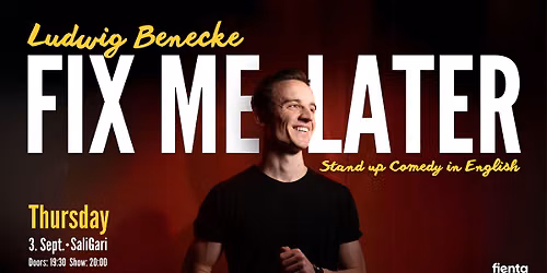 Fix Me Later - Stand Up Comedy Show in English