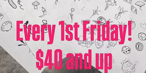 First Friday fine line and flash! 