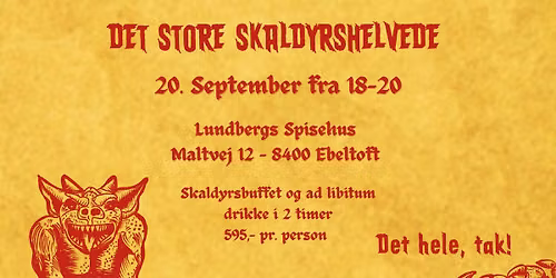 DET STORE SKALDYRSHELVEDE - 20. september\ud83e\udd9e\ud83e\udd90\ud83e\udd91\ud83e\uddaa\ud83d\udc1a