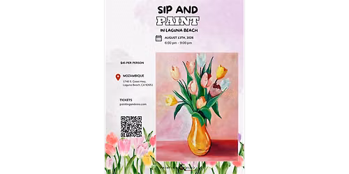 Pastel Tulips - Paint and Sip in Orange County | Classpop!\u2122