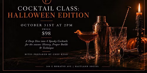 Cocktail Class: Halloween Edition
