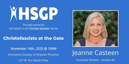 Sunday Speaker: Jeanne Casteen - Christofascists at the Gate
