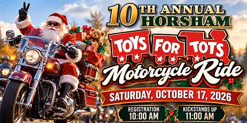 10th Annual Horsham Toys for Tots Motorcycle Ride