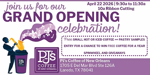 PJ's Coffee Laredo Grand Opening Celebration
