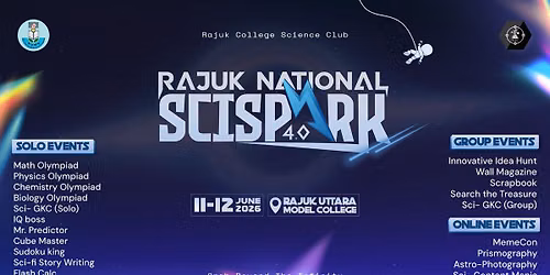 RCSC Presents Rajuk National SciSpark 4.0