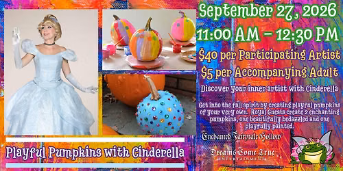 Art with Character: Playful Pumpkins with Cinderella