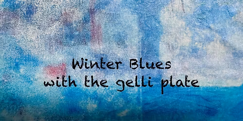 Winter Blues Gelli Printing