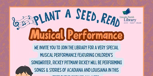 LPL hosts Acadiana Songs & Stories with Ricky Pittman