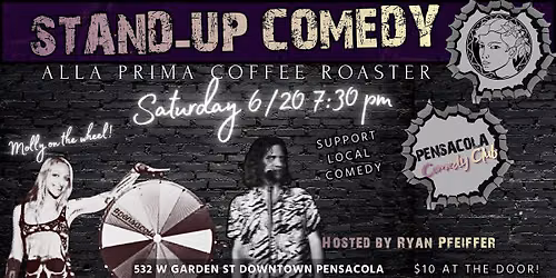 Pensacola Stand-Up Comedy At Alla Prima Roaster Hosted By Ryan Pfeiffer