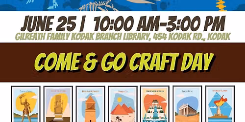 Unearth A Story Summer Reading for Kids & Families: Come & Go Craft Day