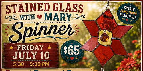 Stained Glass with Mary- Spinner