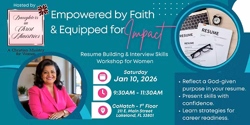 Empowered by Faith - Equipped for Impact Resume & Interview Workshop for Women