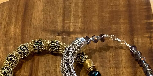 Beaded Viking Wire Weave Bracelet Class - with Dee