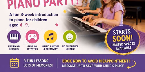 Piano Party Children's Lessons