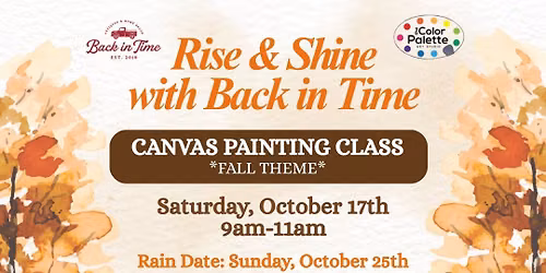 \ud83c\udfa8Farmingdale, NY- Rise & Shine with Back in Time: Fall Edition!\ud83c\udf41