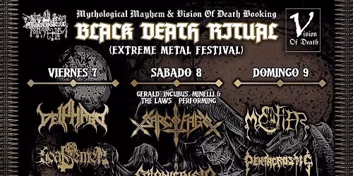 Black Death Ritual \/ Extreme Metal Festival \/ November 7th -9th 2025 \/ Bogot\u00e1 - Colombia