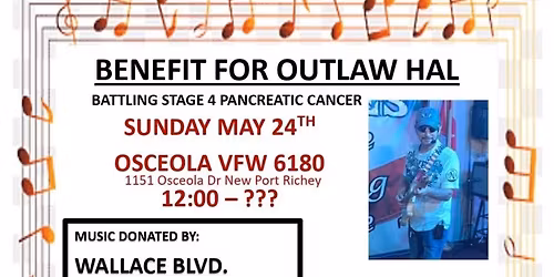 Benefit for outlaw Hal fighting Stage 4 Pancreatic cancer.