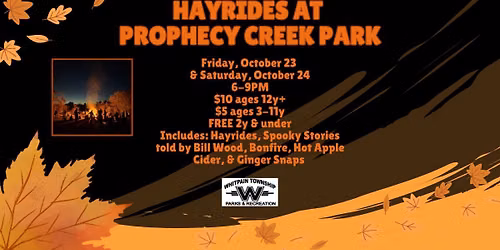 Hayrides at Prophecy Creek Park