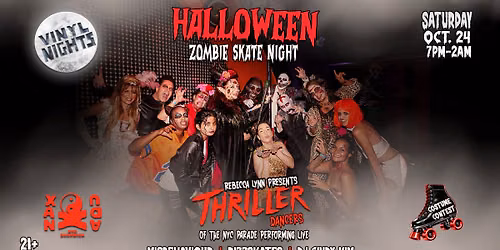 Halloween Zombie Skate Night w\/ Thriller Dancers & DJ's Misbehaviour, Rizzskates & DJ Cindy Kim
