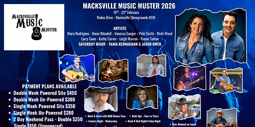 MACKSVILLE MUSIC MUSTER 2026